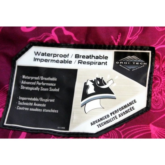 Columbia Women's XL OmniTech Interchange 3 in 1 Jacket Pink & White SHELL ONLY - Picture 7 of 8